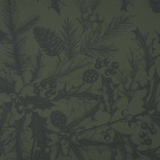 Michaels, 30" x 24ft. Green Etched Foliage Gift Wrap by Celebrate It™ – Category: Roll Wrap